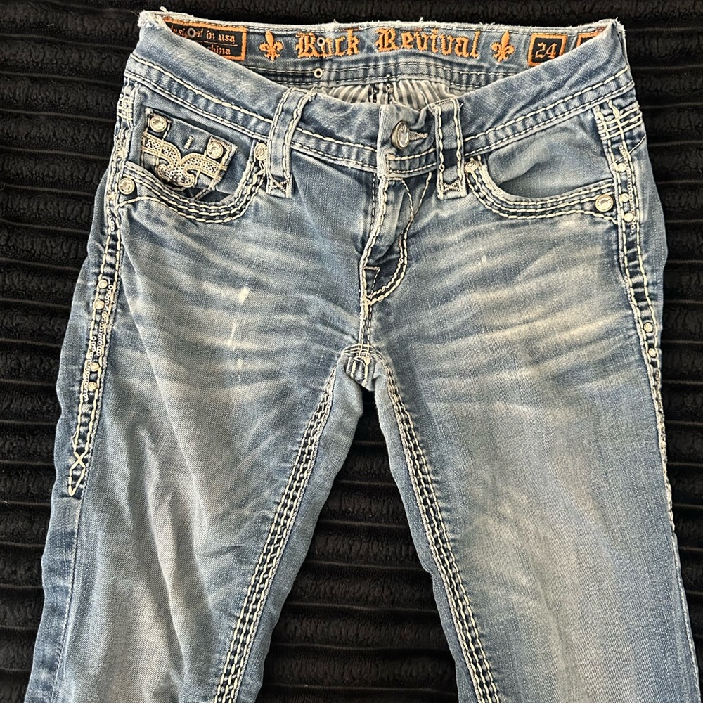 Rock Revival Straight Leg Jeans - Sherry